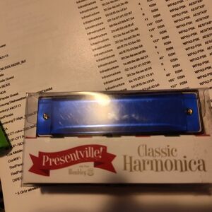 Blue Classic Harmonica